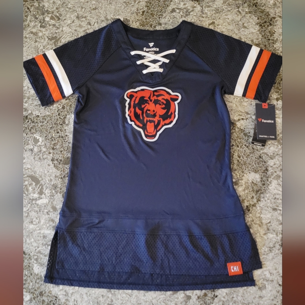 Fanatics Chicago Bears Lace-Up Jersey Shirt
